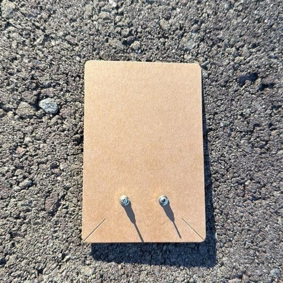 Turquoise Steer Skull Stud Earrings - Picture 4 of 4